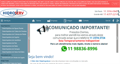 Desktop Screenshot of hidroservdesentupidora.com.br